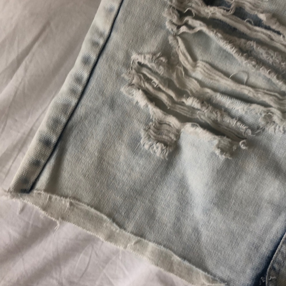 ACID WASH DENIM SKIRT - Picture 4 of 8